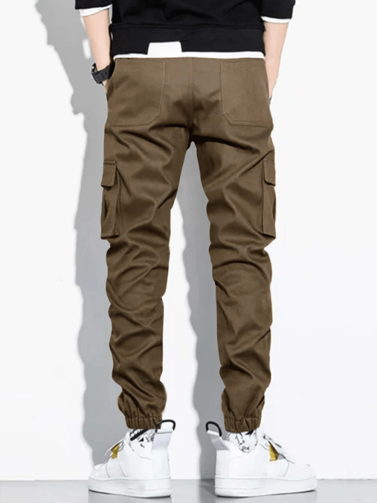Manfinity Hypemode Men Letter Patched Flap Pocket Cargo Pants - Lolli World Marketplace