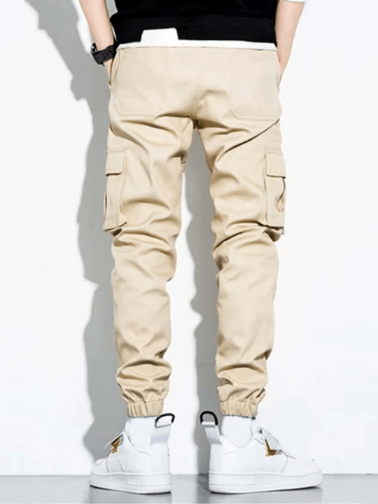 Manfinity Hypemode Men Letter Patched Flap Pocket Cargo Pants - Lolli World Marketplace