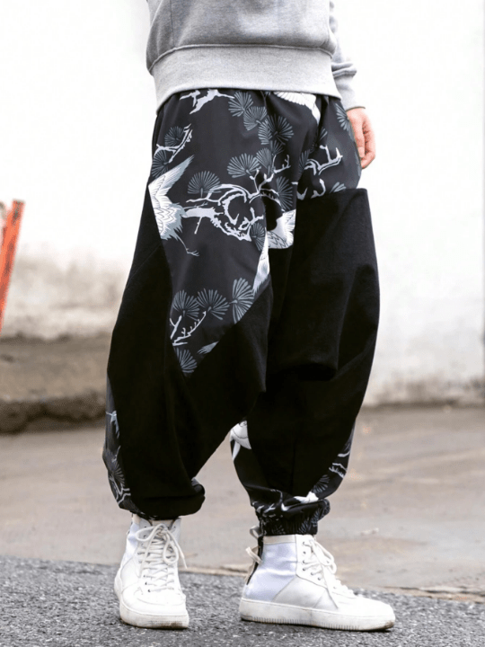 Manfinity Hypemode Men'S Botanical Print Joggers - Lolli World Marketplace