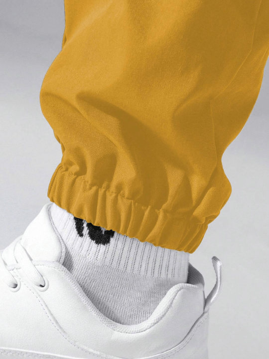 Manfinity Hypemode Men's Drawstring Waist Cargo Pants With Pockets - Lolli World Marketplace