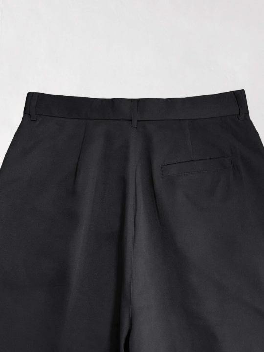 Manfinity Hypemode Men's Loose Fit Pleated Pants With Slant Pockets - Lolli World Marketplace