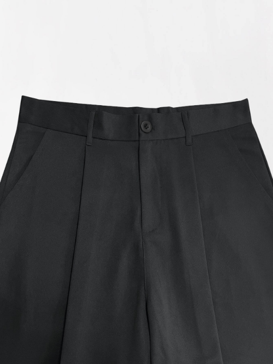 Manfinity Hypemode Men's Loose Fit Pleated Pants With Slant Pockets - Lolli World Marketplace