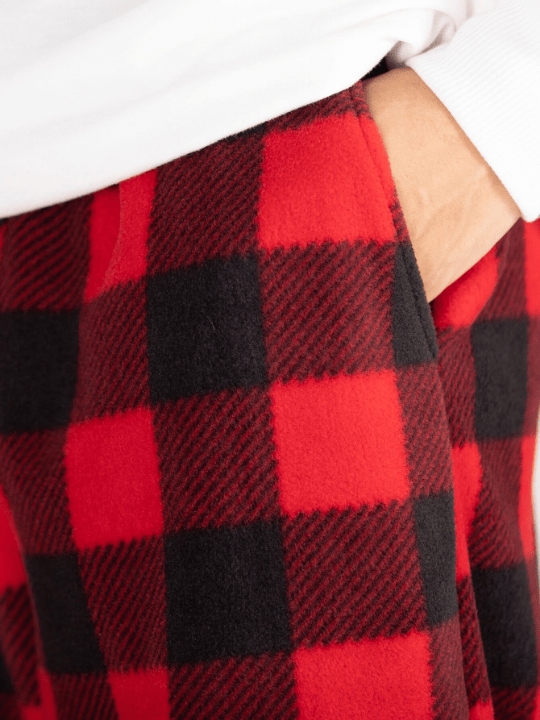 Manfinity Hypemode Men's Loose - Fitting Gingham Print Wide - Leg Pants With Drawstring Waist - Lolli World Marketplace