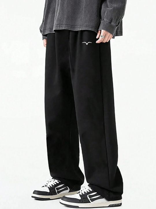Manfinity Hypemode Men's Seagull Print Drawstring Waist Loose Fit Sweatpants - Lolli World Marketplace