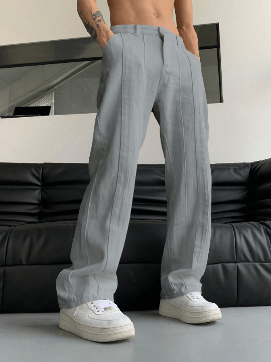 Manfinity Hypemode Men's Straight Casual Pants - Lolli World Marketplace