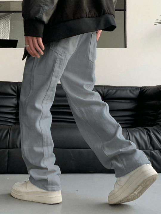 Manfinity Hypemode Men's Straight Casual Pants - Lolli World Marketplace