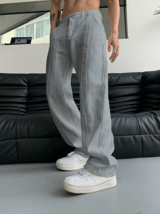 Manfinity Hypemode Men's Straight Casual Pants - Lolli World Marketplace