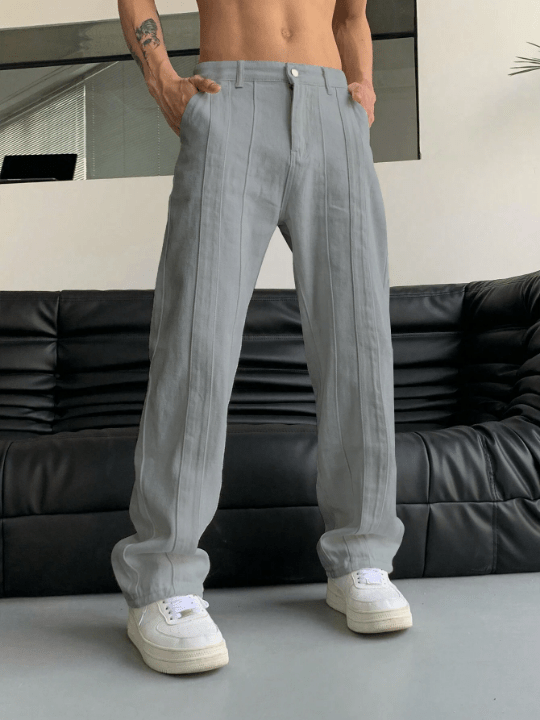 Manfinity Hypemode Men's Straight Casual Pants - Lolli World Marketplace
