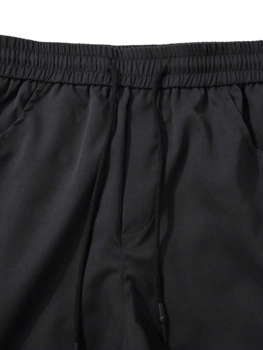 Manfinity LEGND Men's Drawstring Waist Work Pants With Pockets - Lolli World Marketplace