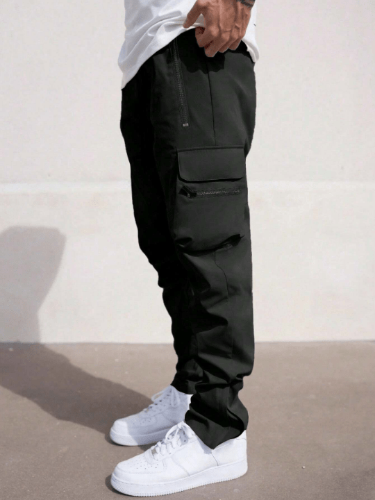 Manfinity LEGND Men's Loose - Fit Solid Color Cargo Pants - Lolli World Marketplace