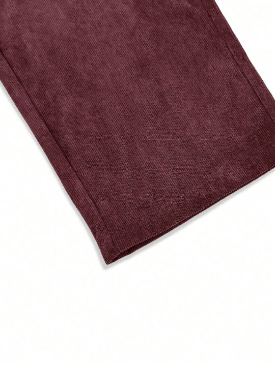 Manfinity Loose Fit Men's Corduroy Pants With Slanted Pockets - Lolli World Marketplace