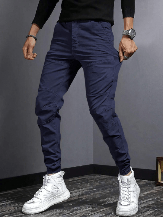 Manfinity Men Solid Slant Pocket Pants - Lolli World Marketplace