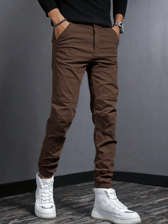 Manfinity Men Solid Slant Pocket Pants - Lolli World Marketplace