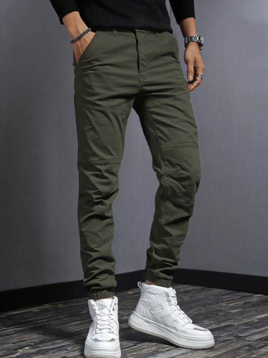 Manfinity Men Solid Slant Pocket Pants - Lolli World Marketplace