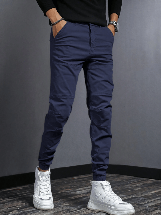 Manfinity Men Solid Slant Pocket Pants - Lolli World Marketplace