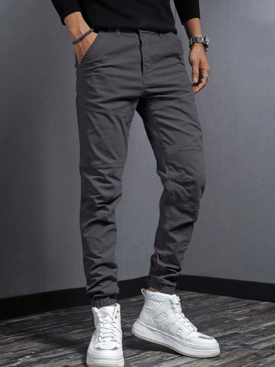 Manfinity Men Solid Slant Pocket Pants - Lolli World Marketplace