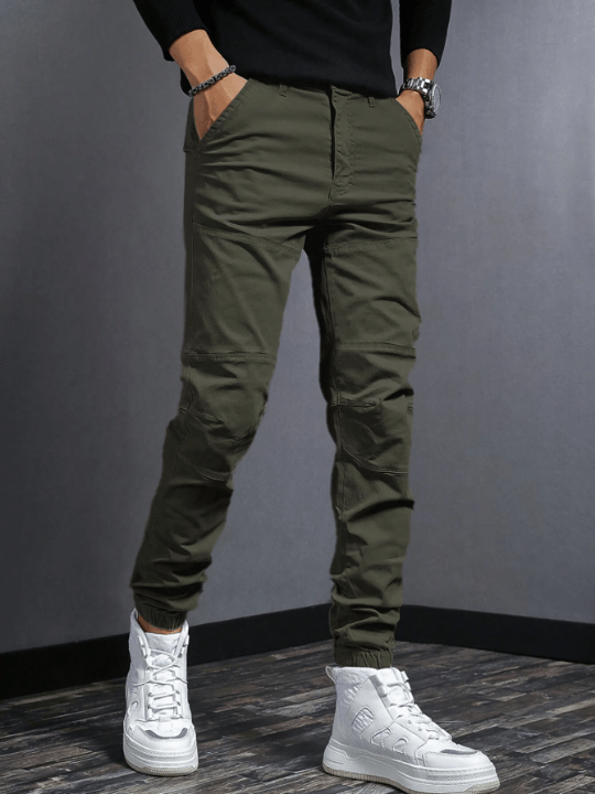 Manfinity Men Solid Slant Pocket Pants - Lolli World Marketplace