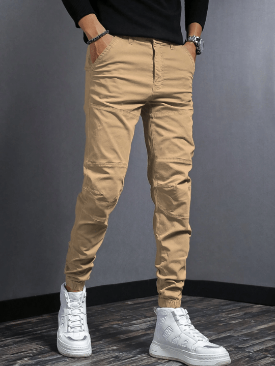Manfinity Men Solid Slant Pocket Pants - Lolli World Marketplace