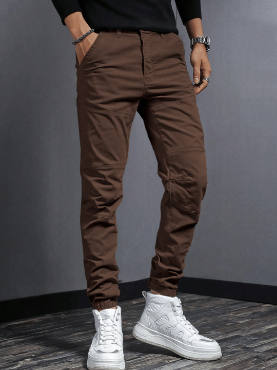 Manfinity Men Solid Slant Pocket Pants - Lolli World Marketplace