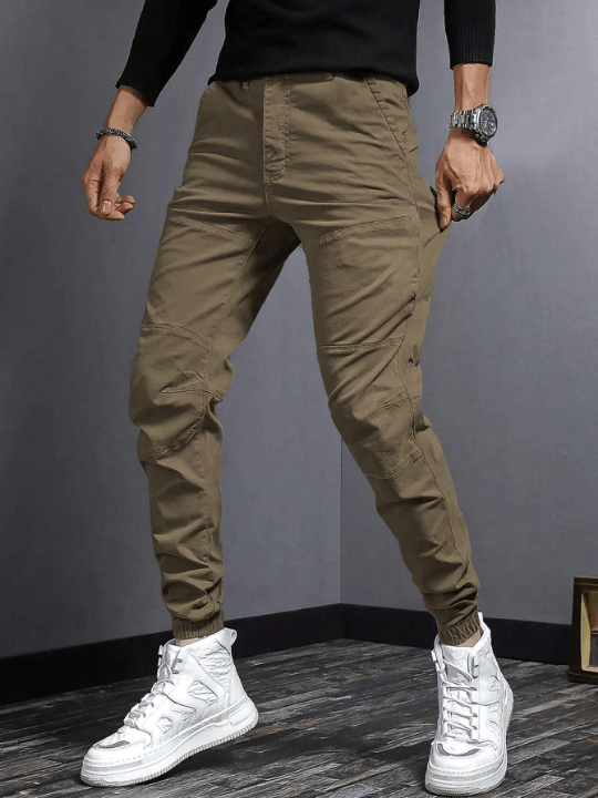 Manfinity Men Solid Slant Pocket Pants - Lolli World Marketplace
