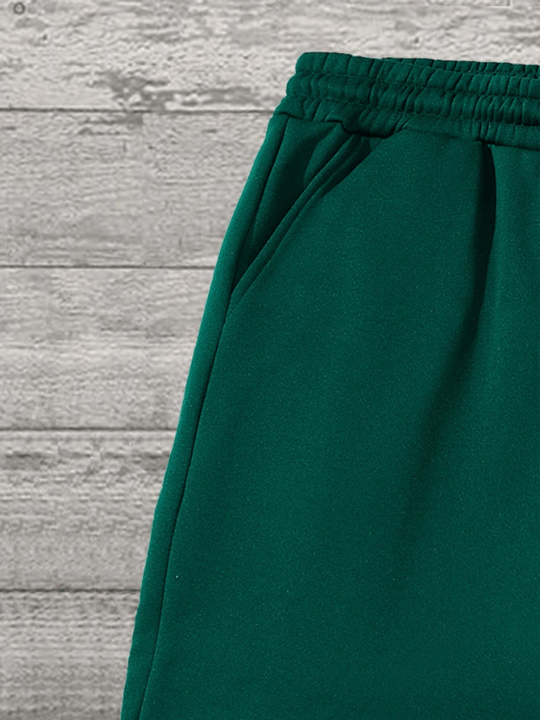 Manfinity Men's Solid Color Drawstring Waist Pants - Lolli World Marketplace