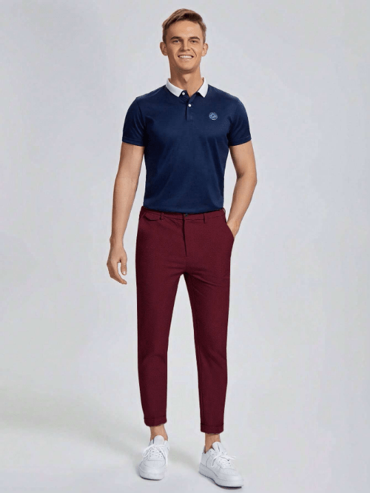 Manfinity Mode Men Solid Slant Pocket Pants - Lolli World Marketplace