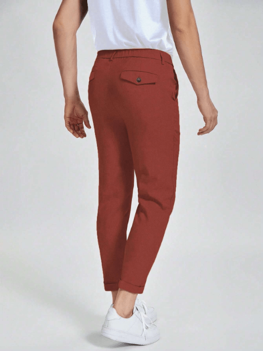 Manfinity Mode Men Solid Slant Pocket Pants - Lolli World Marketplace