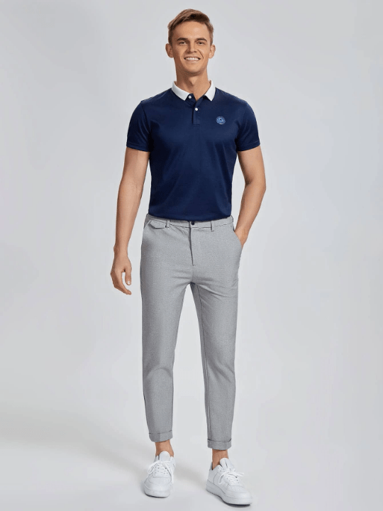 Manfinity Mode Men Solid Zipper Fly Pants - Lolli World Marketplace