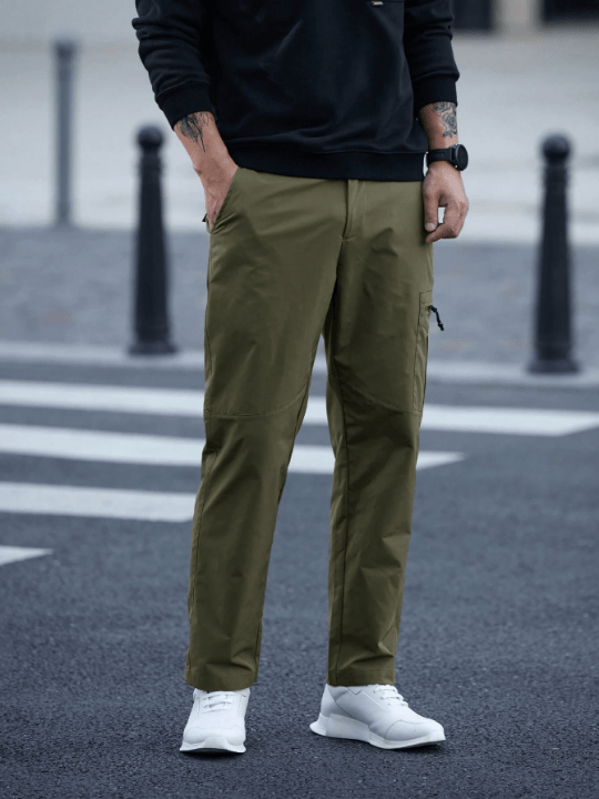 Manfinity Mode Men's Solid Color Casual Cargo Pants - Lolli World Marketplace