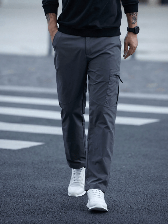 Manfinity Mode Men's Solid Color Pocket Cargo Pants - Lolli World Marketplace