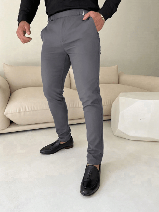 Manfinity Mode Men's Solid Slim Fit Pants - Lolli World Marketplace