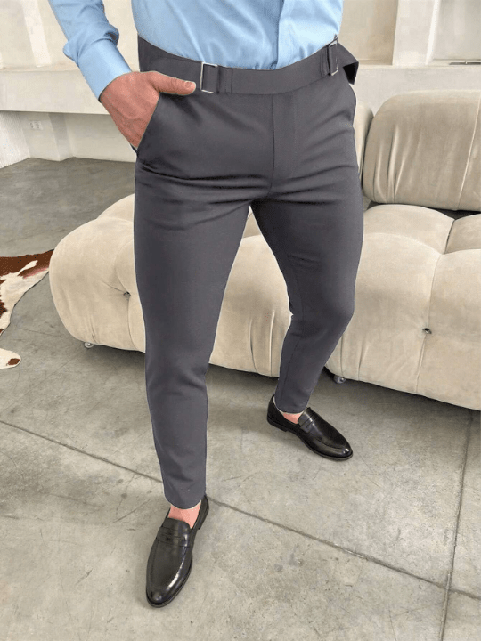 Manfinity Mode Men's Solid Slim Fit Pants - Lolli World Marketplace