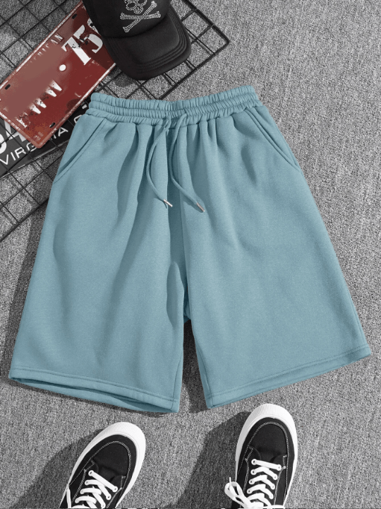 Men Drawstring Waist Slant Pocket Shorts - Lolli World Marketplace