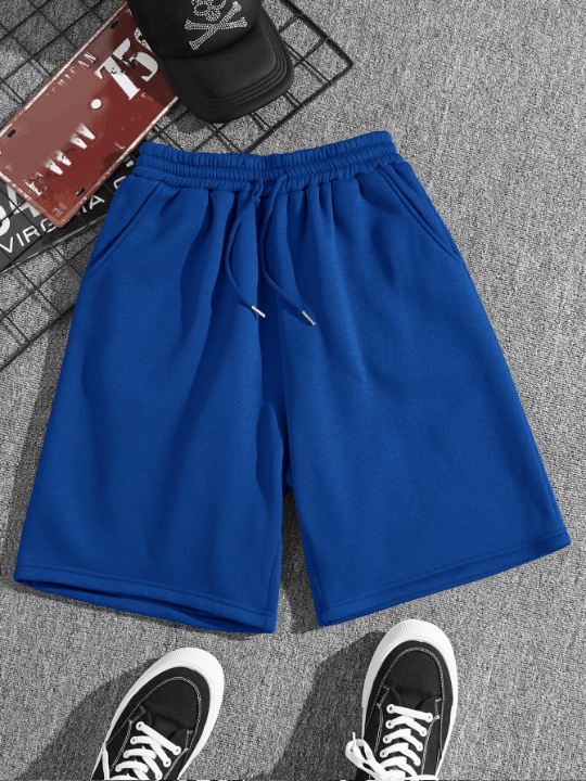 Men Drawstring Waist Slant Pocket Shorts - Lolli World Marketplace