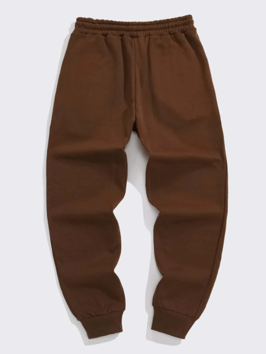 Men Drawstring Waist Slant Pocket Sweatpants - Lolli World Marketplace