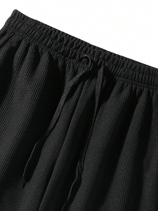 Men Drawstring Waist Straight Leg Pants - Lolli World Marketplace