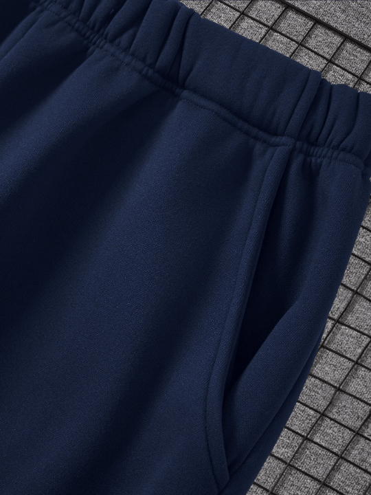 Men Drawstring Waist Thermal Lined Sweatpants - Lolli World Marketplace
