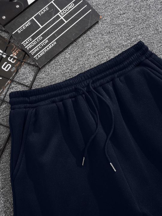 Men Drawstring Waist Track Shorts - Lolli World Marketplace