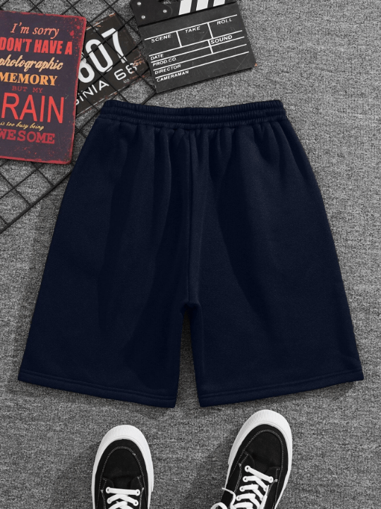 Men Drawstring Waist Track Shorts - Lolli World Marketplace