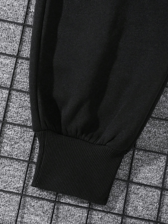 Men Letter Graphic Drawstring Waist Sweatpants - Lolli World Marketplace