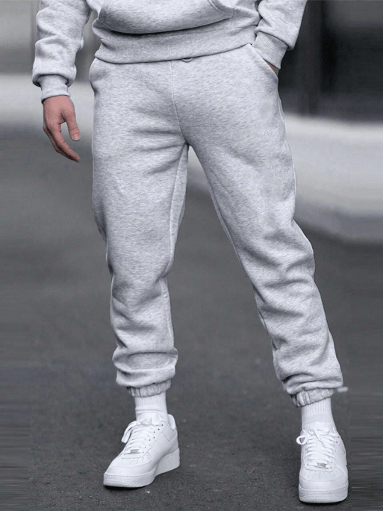 Men Solid Slant Pocket Sweatpants - Lolli World Marketplace