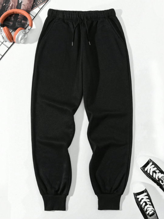 Men's Drawstring Elastic Waist And Cuffed Pants - Lolli World Marketplace