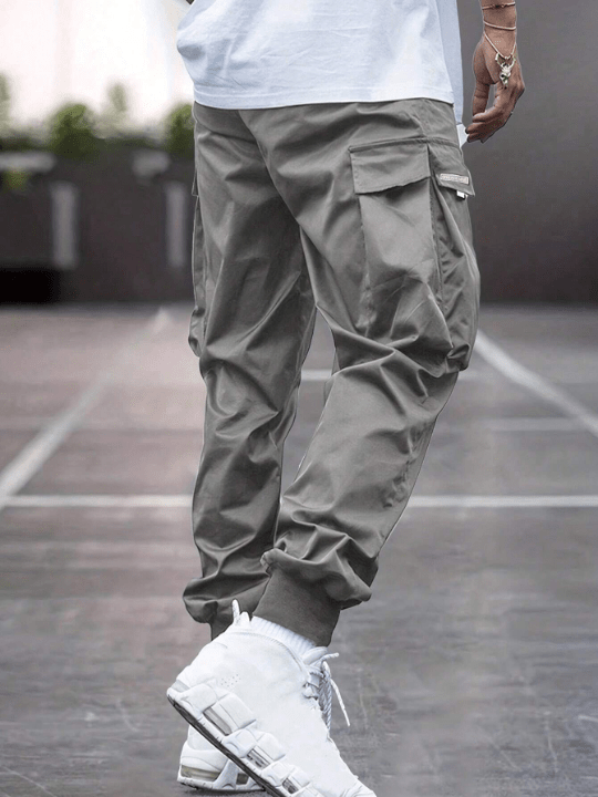 Men's Drawstring Waist Flip Pocket Cargo Pants - Lolli World Marketplace