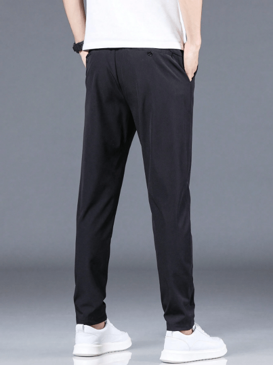 Men's Solid Color Casual Pants With Pockets - Lolli World Marketplace