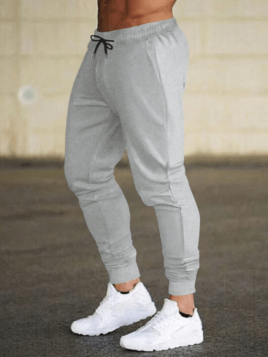 Men's Solid Color Drawstring Waist Jogger Pants - Lolli World Marketplace