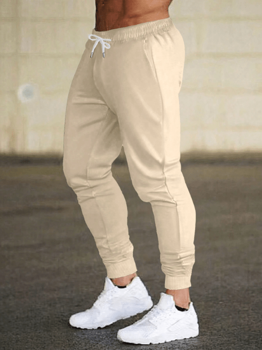 Men's Solid Color Drawstring Waist Sweatpants - Lolli World Marketplace