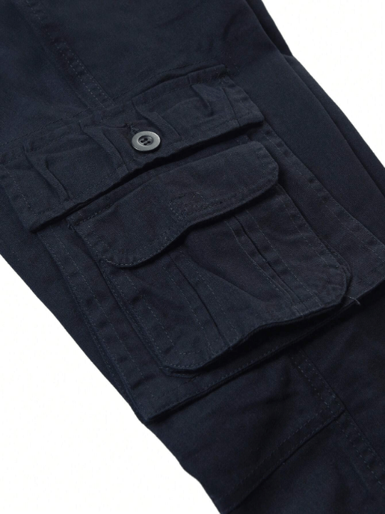 Men's Solid Color Flap Pocket Pants - Lolli World Marketplace