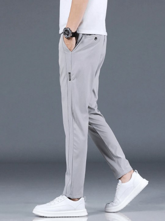 Men's Solid Color Slant Pockets Long Pants - Lolli World Marketplace