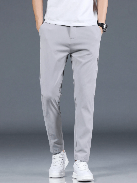 Men's Solid Color Slant Pockets Long Pants - Lolli World Marketplace