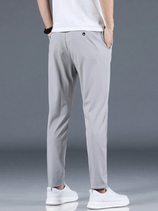 Men's Solid Color Slant Pockets Long Pants - Lolli World Marketplace